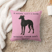 Whippet cushion 'A House isn't a home without ...' Kissen (Decke)