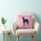 Whippet cushion 'A House isn't a home without ...' Kissen (Stuhl )