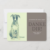 Whippet Dankeskarte (Vorderseite)