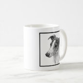 Whippet Dog Art von Glenda S. Harlan Kaffeetasse (VorderseiteRechts)