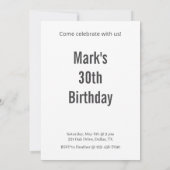 Whippet Dog Birthday Party Einladung (Rückseite)