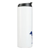 Whippet Dog Breed Colorado Flag Silhouette Thermosbecher (Nach links gedreht)