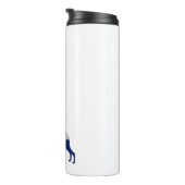 Whippet Dog Breed Colorado Flag Silhouette Thermosbecher (Nach rechts gedreht)