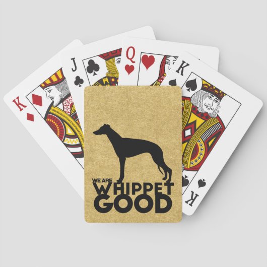 Whippet Dog Breed Playing Cards Theme Spielkarten (Rückseite)