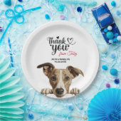 Whippet Dog Pappteller (Party)