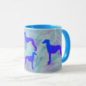 Whippet Dog Tasse (VorderseiteRechts)