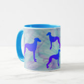 Whippet Dog Tasse (Vorderseite Links)