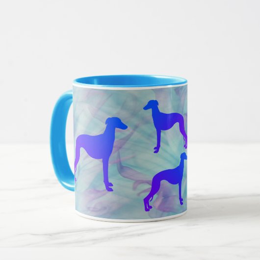 Whippet Dog Tasse (Vorderseite Links)
