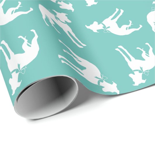 Whippet Doppy Geschenkpapier (Rolleneckpunkt)