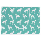 Whippet Doppy Große Geschenktüte (Rückseite)