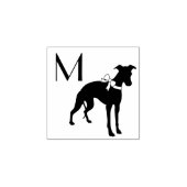 Whippet Doppy Gummistempel (Prägung)