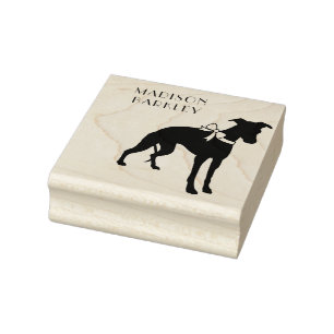 Whippet Doppy Gummistempel