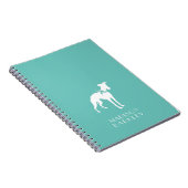 Whippet Doppy Notizblock (Rechte Seite)