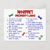 WHIPPET-Eigenschaftengesetze 2 Postkarte (Vorderseite)