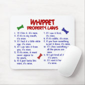 WHIPPET Eigentums-Gesetze 2 Mousepad (Mit Mouse)