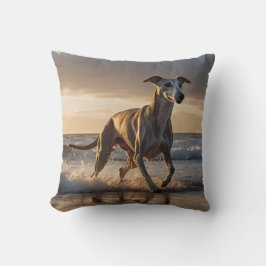 Whippet Elegant Throw Kissen