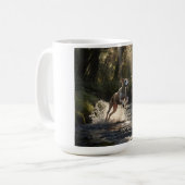 Whippet Elegante Kaffee Tasse (Vorderseite Links)