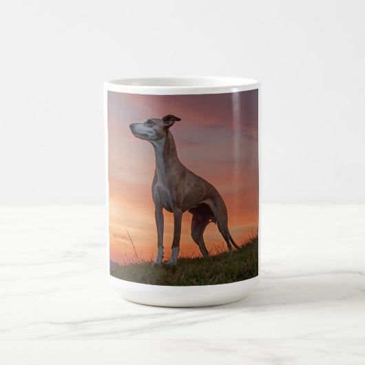 Whippet Elegante Kaffee Tasse (Mittel)