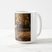 Whippet Elegante Kaffee Tasse (VorderseiteRechts)