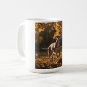Whippet Elegante Kaffee Tasse (Vorderseite Links)