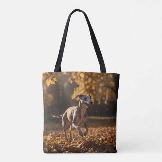 Whippet Elegante Schulter-Tasche Tasche (Rückseite)