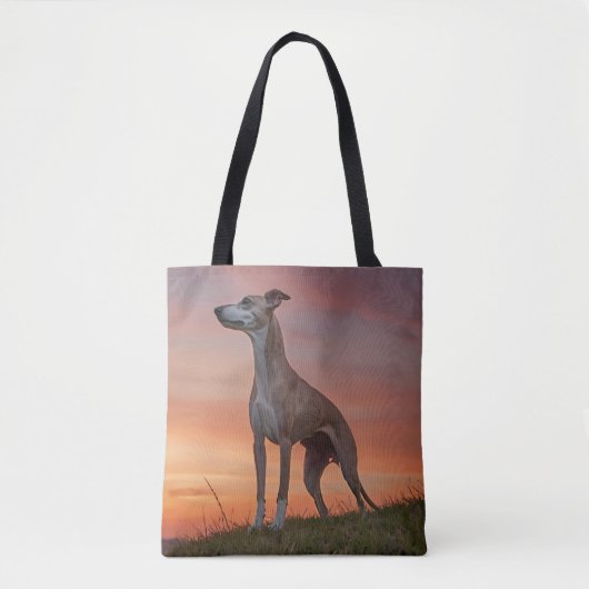 Whippet Elegante Schulter-Tasche Tasche (Vorderseite)