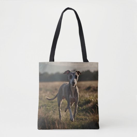 Whippet Elegante Schulter-Tasche Tasche (Vorderseite)