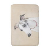 Whippet, Englisch Whippet, Verschluss, Weiß, Badematte (Vorderseite Vertikal)