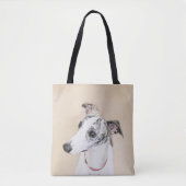 Whippet, Englisch Whippet, Verschluss, Weiß, Tasche (Vorderseite)