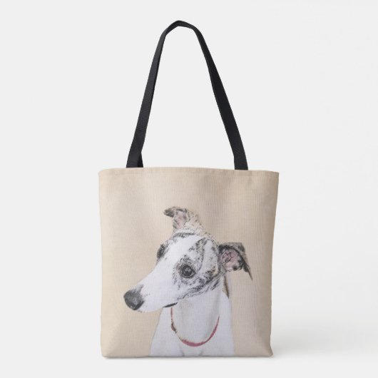 Whippet, Englisch Whippet, Verschluss, Weiß, Tasche (Rückseite)