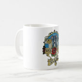 Whippet - essen Sie, laufen Sie, schlafen Sie Kaffeetasse (Vorderseite Links)