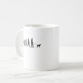 Whippet Evoluition Windhund Sighthound Kaffeetasse (Vorderseite Links)