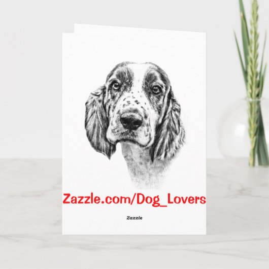 Whippet Feiertagskarte (Rückseite)