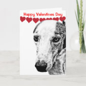Whippet Feiertagskarte (Vorderseite)