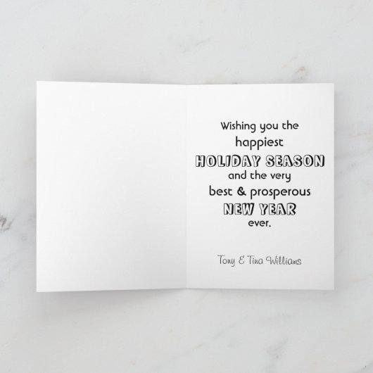 Whippet Feiertagskarte (Innenseite)