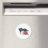 Whippet-Flag Magnet (In Situ (Geschirrspüler))