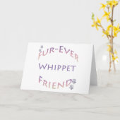 Whippet Furever Friend Karte (Gelbe Blume)