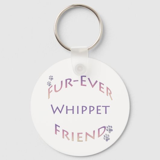 Whippet Furever Friend Schlüsselanhänger (Vorderseite)