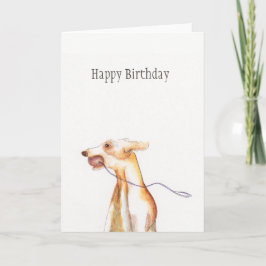"Whippet" Geburtstagskarte Karte