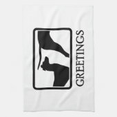 Whippet Geschirrtuch (Vertikal)