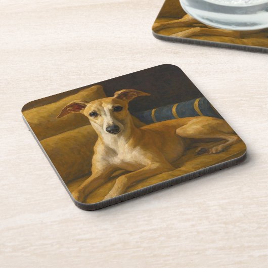 Whippet Getränkeuntersetzer (Linke Seite)