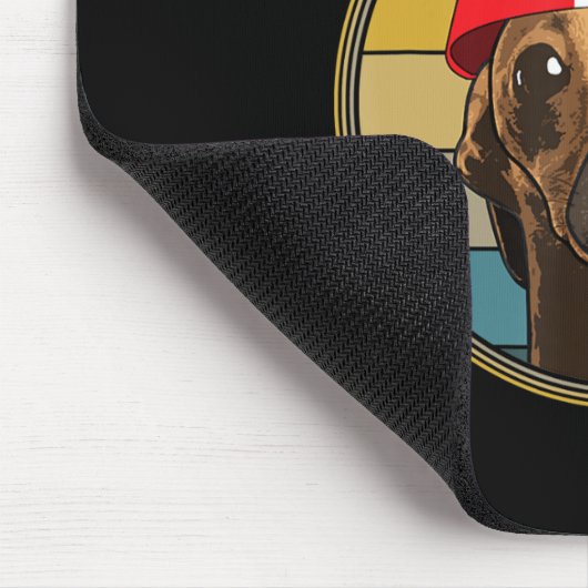 Whippet Good Funny 80er Music Dog Design Mousepad (Ecke)