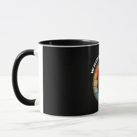 Whippet Good Funny 80er Music Dog Design Tasse (Links)