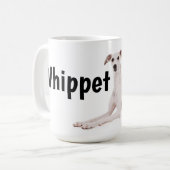 Whippet Good Hund Tasse (Vorderseite Links)