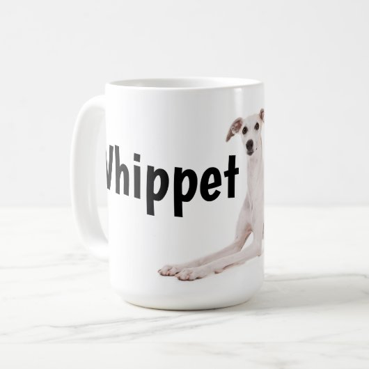 Whippet Good Hund Tasse (Vorderseite Links)