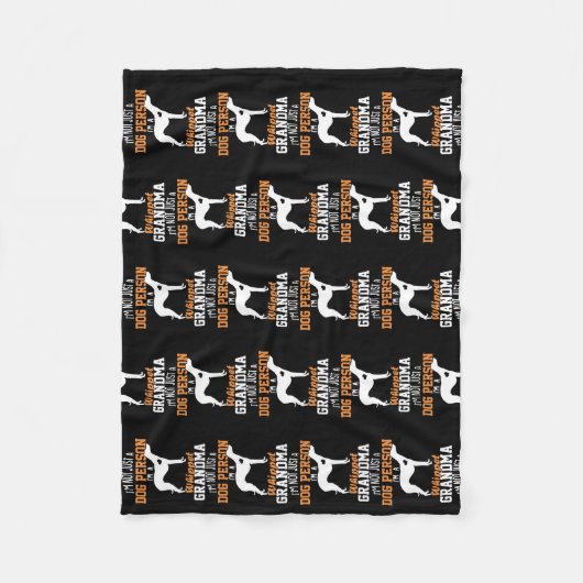 Whippet Grandma Dog Gifts Whippet Dog Lover Fleecedecke (Vorderseite)