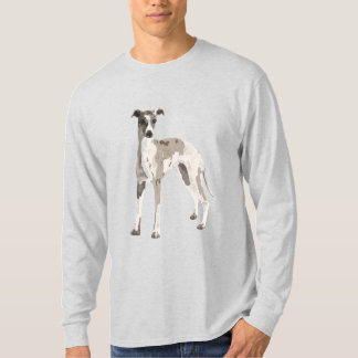 Whippet grau-weiß T-Shirt
