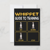 Whippet Guide to Training Hunde Obedience Dankeskarte (Vorderseite)