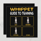 Whippet Guide to Training Hunde Obedience Einladung (Vorne/Hinten)
