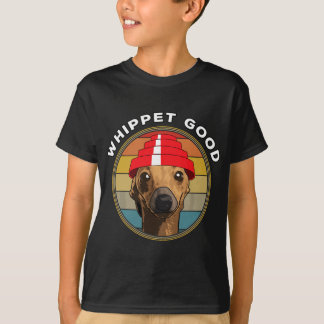 Whippet Gute Lustige 80er Musik Hund T-Shirt